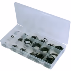 Assortiment 300 circlips extérieurs de 3 à 32 mm de diamètre qui convient aux assemblages par gorges extérieures