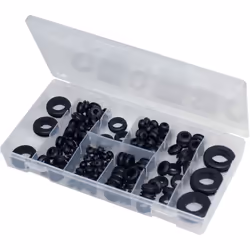 Description générale Coffret de 180 passe-câbles souples, idéal pour les câblages électriques automobiles. Ce produit est con ...