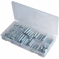 Description générale Ce coffret comprend un assortiment de 200 ressorts variés, incluant des ressorts de compression et d'all ...