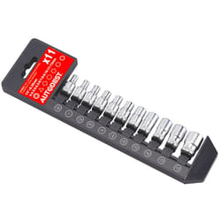 Autobest - Coffret de 11 douilles 1/4'' : 4/4,5/5/5,5/6/7/8/9/10/11/13 mm, finition mat