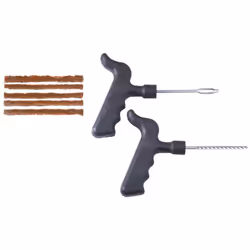 Description générale Ce kit de réparation de 8 pièces est conçu pour les pneus tubeless et vous permettra de réparer rapideme ...