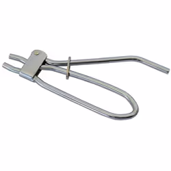 Caractéristiques techniques : • Corps métallique chromé. • Double anneau et crémaillère de fermeture.