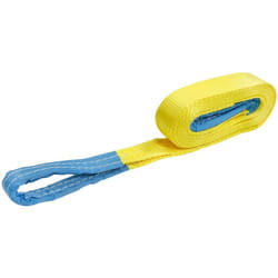 Sangle de traction 6 tonnes - 5m x 50mm - sangle de remorquage - légère - extensible - sangle de traction 4x4 - 2 boucles