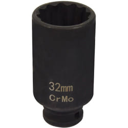 Douille à choc 32 mm - 12 pans