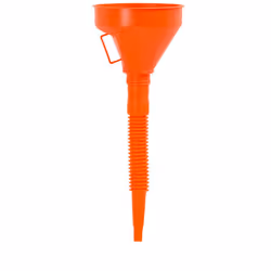 Permet de remplir facilement un réservoir grâce à son bec flexible tout en filtrantl'essence. Peut être utilisé sans le bec f ...