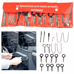 Ce kit d'outils vous permet d'extraire tous les types de système audio et autoradio automobile. CARACTÉRISTIQUES TECHNIQUES : ...