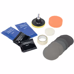 Description générale Ce kit de rénovation pour optiques de phares est conçu pour éliminer les dégradations, le jaunissement,  ...