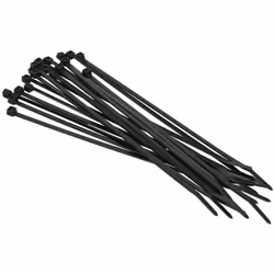 Colliers de serrage en plastique noir très résistant , idéal pour la fixation de câble électrique. Très souples , ces collier ...