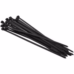 Colliers de serrage en plastique noir très résistant , idéal pour la fixation de câble électrique. Très souples , ces collier ...