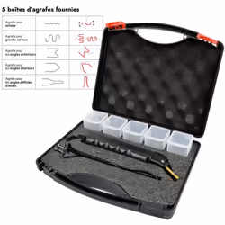 Description générale Le kit de réparation plastique par soudure d'agrafes est un outil essentiel pour des réparations rapides ...