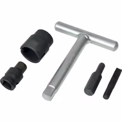 Caractéristiques techniques Poignée en T 3/8" Douille porte-embout Douille fendue Embout hexagonal : 10mm Embout empreinte VA ...