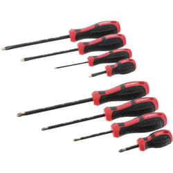 Lot de 8 Tournevis lame S2 plats et cruciformes