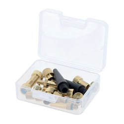 Jeu 16 embouts de gonflage laiton et plastique