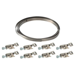 Collier de serrage à bande 9mm Longueur 3 mètres 8 têtes