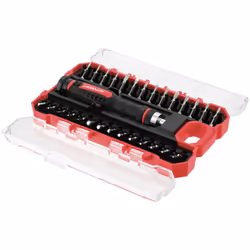 Caractéristiques techniques coffret embouts de precision 29 pieces acier au s2 28 embouts de precision 5/32 x 28 mm 5 plats : ...