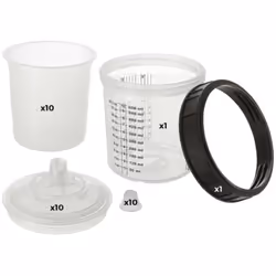 Caractéristiques techniques : Capacité du verre gradué : 600 ml Graduation précise en ml et oz Couvercles avec microfiltre in ...
