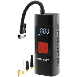 Autobest - Compresseur d'air rechargeable - 4 modes de gonflage - 4 embouts - 1 flexible