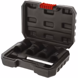 Caractéristiques techniques 4 écrous extracteurs : 17, 19, 21, 22mm Acier au Chrome-Molybdène 1 chasse-douille