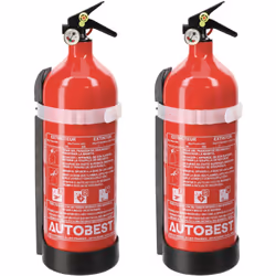 Description générale Le lot de 2 extincteurs de 2 kg de la marque AUTOBEST est un équipement essentiel pour la sécurité dans  ...