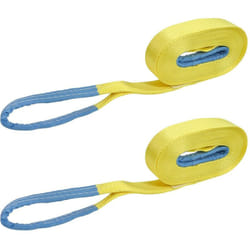 Autobest - Lot de 2 sangles de traction 6 tonnes - 10m x 50mm