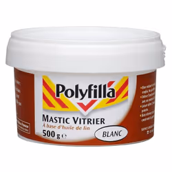 Nom du produit : Mastic Destination du produit : Vitre Usage du produit : Vitrier Support : Bois, métal, aluminium, béton Com ...