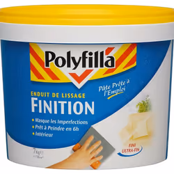 LIVRAISON OFFERTE DES 39€ D’ACHAT ET RETOUR GRATUIT ! POLYFILLA Enduit de Lissage Finition - Masque les imperfections - Fini  ...