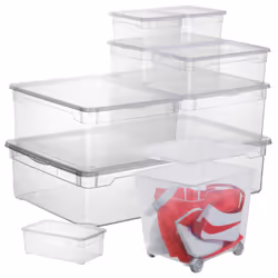 Rotho 1422900096WS Boîte de rangement Rectangulaire Plastique Transparent