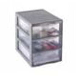 SUNDIS Tour de rangement Orgamix A5 3 tiroirs 255x185x255 cm gris