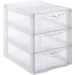 SUNDIS Tour de rangement Orgamix A5 3 tiroirs 255x185x255 cm transparent