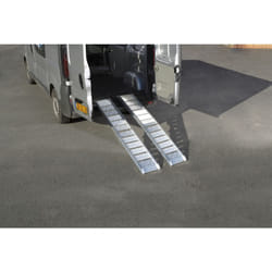 Lot de 2 rampes en aluminium lisse - A386S2 - Ce produit de marque est neuf. - Mottez