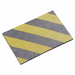 Mottez A097S2, Protecteur porte de garage, Noir, Jaune, mousse, Adhésif