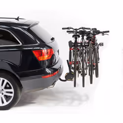 Porte-vélos sur attelage, basculable, 4 vélos suspendus fixation sur boule d'attelage - A009P4RA - Mottez