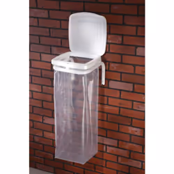 Support sac poubelle mural + couvercle Mottez B066F - Ce produit de marque MOTTEZ est neuf. - Ce produit de marque MOTTEZ est ...