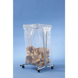 Support sac poubelle sur roulettes 100-110 litres - zingué sur roulettes Mottez B016CNM
