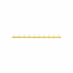 Porte-manteaux "collège" 10 patères coloris jaune Longueur 145 cm Entraxe crochets : 14,50 cm