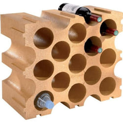 Casier à bouteilles en polystyrène - MOTTEZ - 15 bouteilles - Rangement optimisé - Isolation renforcée