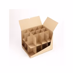 Kit carton 36L + croisillon range 12 à 24 verres maxi 2 en 1 : possibilité d'y ranger également 12 bouteilles si vous enlevez ...