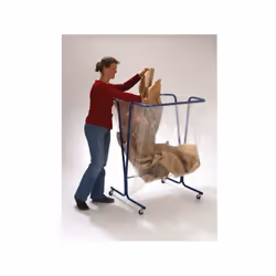 Support à large ouverture, idéal en atelier et pour le tri sélectif. Structure tubulaire diamêtre 25 mm montée sur 4 roulette ...