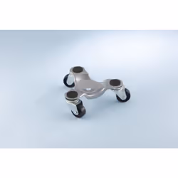 Coin rouleur double fonction - Poids par coin rouleur = 50 kg - Métal embouti - 200 kg les 4 en charge maxi - Hauteur totale ...