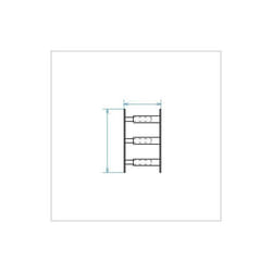 MOTTEZ Barreau télescopique pour hauteur de fenêtre de 39 à 52 cm - L30 à 55 cm - Noir