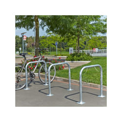 Arceau simple range vélo à platine pour 2 vélos