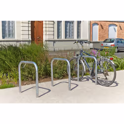 Description générale Ce support de rangement pour vélo à sceller est conçu pour accueillir jusqu'à deux vélos. Il est fabriqu ...