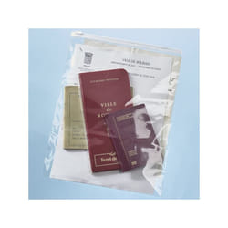 Lot de 10 sachets d'emballage avec curseur 15 x 10 cm
