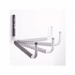 Crochet gainé 50 cm rabattable Gamme XXL PRO Permet de ranger divers produits Tube acier Ø 25 mm zingué et Ø 30 mm poudré Lon ...