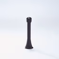 Lot de 2 butées de porte flexible - Noir - M033KNO - Ce produit de marque est neuf. - Mottez