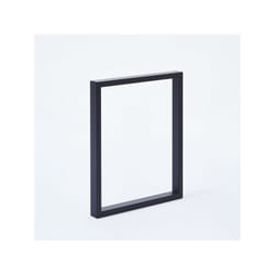 Lot de 2 pieds pour banc modèle rectangulaire ht 40 x l 39 cm noir mat