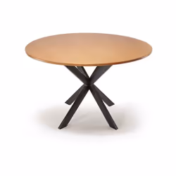 Pied de table central coloris noir mat 2 croix à assembler Pour plateau mini 80 cm, maxi 120 cm (rond, carré, rectangle) En r ...
