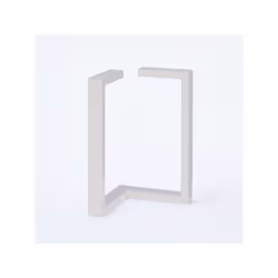 Lot de 2 pieds de meuble blanc forme Triangle pour banc Dimension : 30 x 18 x HT 40 cm La forme triangle donne une touche de  ...