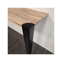 Pied étau en cornière profilé modèle d'angle pour table basse ht 42 cm