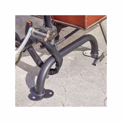 Arceau Antivol Vélo Cargo coloris gris Adapté au vélo cargo bi porteur et triporteur Permet de sécuriser les vélos cargo en l ...